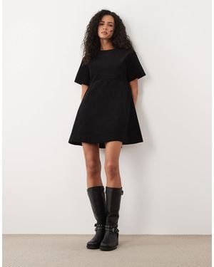 ASOS Mini Cord T-shirt Dress - Black