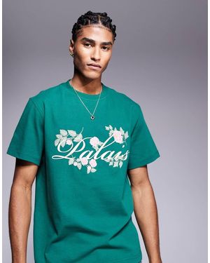 River Island Oversized T-Shirt Met Geborduurde 'Palais' Tekst - Groen
