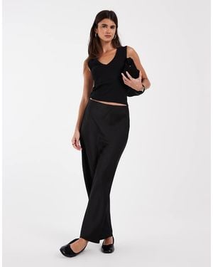 JJXX Satin Maxi Skirt - Black
