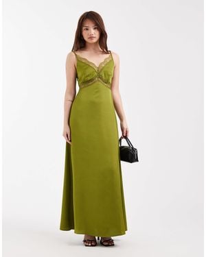 Only Petite – maxikleid - Grün