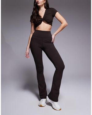 4505 Hourglass Icon High Waist Slim Kick Yoga legging - Grey