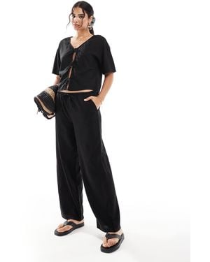 Jdy Straight Leg Trouser Co-ord - Black