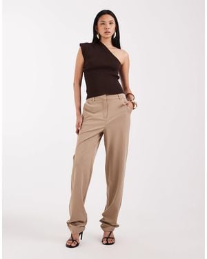 Vero Moda Straight Leg Tailored Trouser Co-Ord - Natural