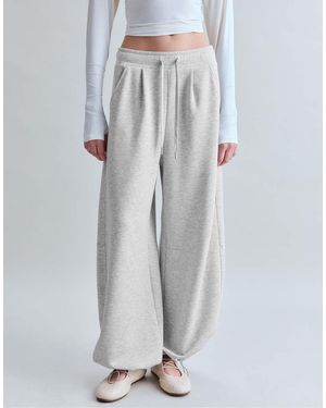 Stradivarius Zachte Barrel Joggingbroek - Grijs