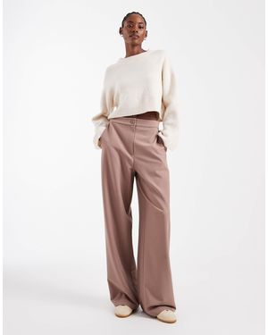 ASOS Tall Tailored Relaxed Straight Leg Pants - White