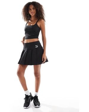 PUMA Classics Pleated Mini Skirt - Black