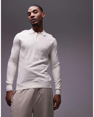 Mango Gebreide Polo-Sweater - Paars