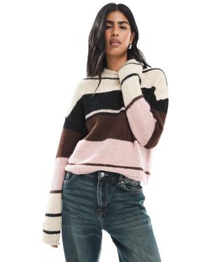 Daisy Street Daisy Streer Turtle Neck Striped Jumper - Multicolour