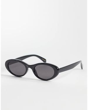 Mango Oval Sunglasses - Black