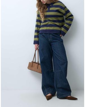 Dickies Maricopa Barrel Jeans Met Lage Taille - Blauw