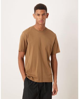 ARKET Midweight Jersey T-shirt - Brown