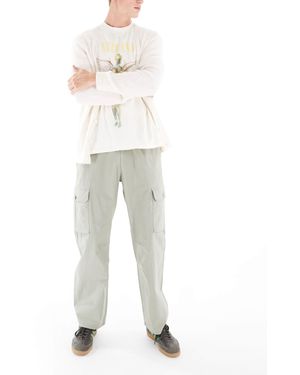Bershka – ripstop-cargohose - Grün