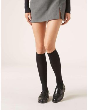 Calzedonia Wool And Cotton Long Socks - Blue