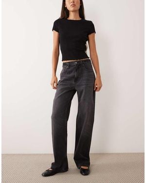 Abercrombie & Fitch 90s Relaxed Straight Leg Jeans - Black