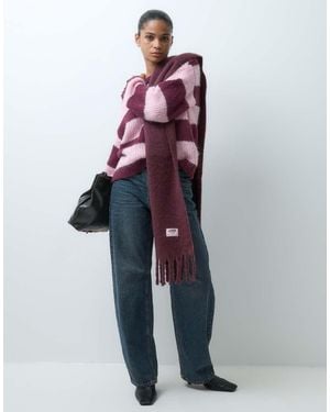 Pieces Chunky Knitted Jumper - Pink