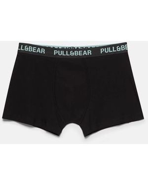Pull&Bear Pack Of 3 Boxers - Black