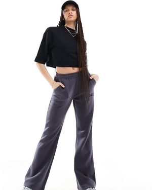 Kaiia Cotton Blend Tall Wide Leg joggers - Black