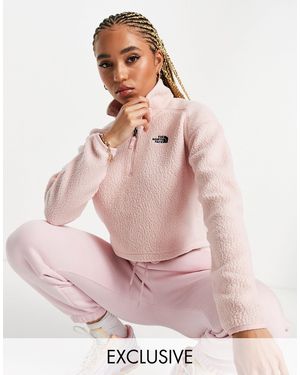 The North Face Polar corto rosa sherpa exclusivo en asos