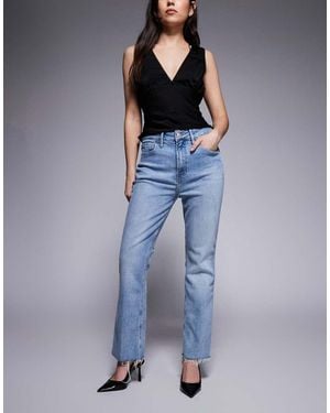 GOOD AMERICAN Good Kick Flare Jeans - Blue