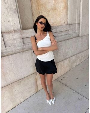 Labelrail X Barbara Ines Skirt Overlay Shorts - Grey