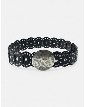 Pull&Bear – gürtel aus kunstleder - Schwarz