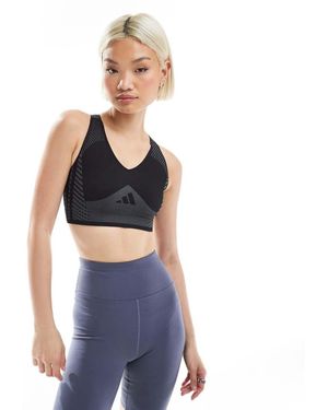 adidas Originals Adidas Training D4t Light Support Sports Bra - Blue