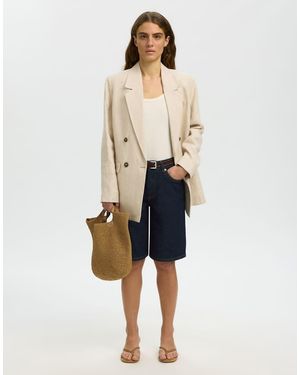 SELECTED Denim Short - Naturel