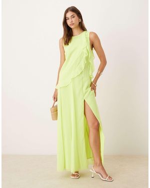 ASOS – etui-maxikleid - Gelb