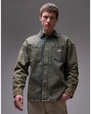 Dickies Houston Long Sleeve Denim Shirt - Grey