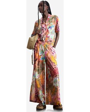 Desigual Tropical Trousers - White