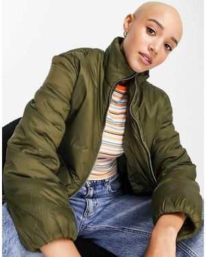 Wednesday's Girl Oversized Jacket With Pockets - Green