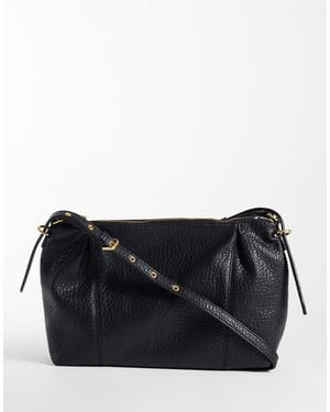 Mango Stud Detail Cross-body Bag - Black