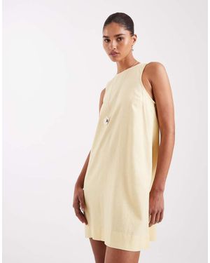 JJXX Linen-blend Mini Dress - Natural