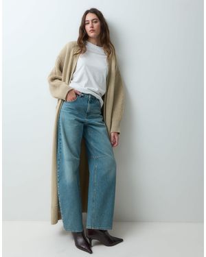 ASOS Gestrickte maxi-strickjacke - Blau