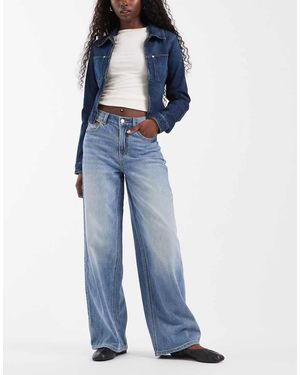 Vero Moda Vaqueros Anchos Holgados De Talle Medio En - Azul