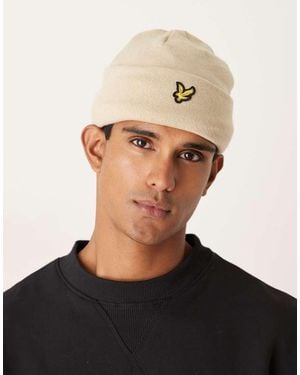 Lyle & Scott Headwear Cotton Merino Beanie - Black