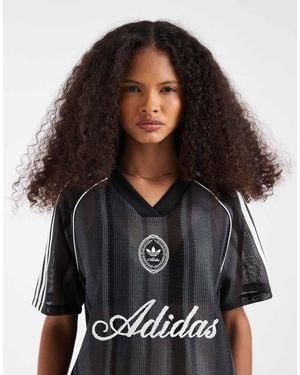 adidas Originals Crochet Football Top - Black