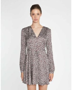 Glamorous Tie Waist Long-Sleeve Mini-Dress - White