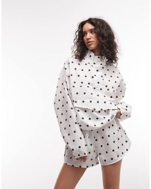 ASOS Weekend Collective Running Shorts With Woven Label - White