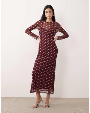 Never Fully Dressed Mesh Midaxi Dress - Pink