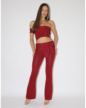 SIMMI Serafina Bow Knit Flared Bottoms