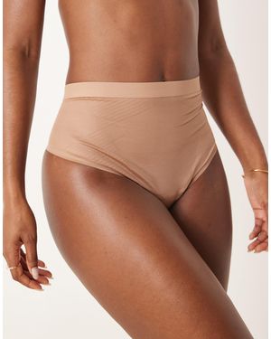 Spanx Shape Invisible Thong - Brown