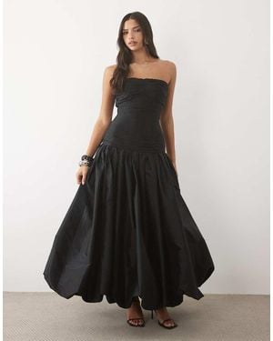 LACE & BEADS Abito Lungo - Nero