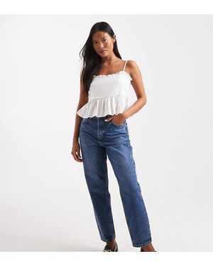 Miss Selfridge Vaqueros Mom Con Lavado Azul De