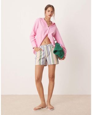 Miss Selfridge Denim Short - Pink