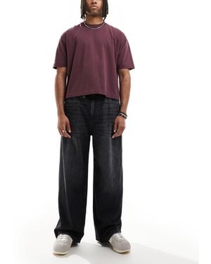 Pull&Bear Pull On baggy Jeans - Red