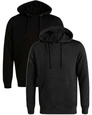 French Connection 2 Pack Cotton Blend Hoodies - Black