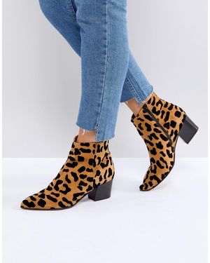 Office Aruba Leopard Print Boots - Multicolour