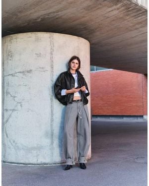 Pull&Bear Balloon Cargobroek - Grijs