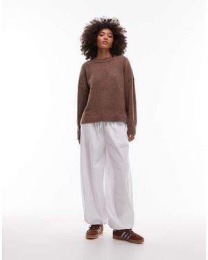 Collusion Crew Neck Sweater - Brown